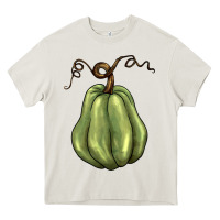 Cream gourd green pumpkin Heavy Core Tee - BarkalooDesign