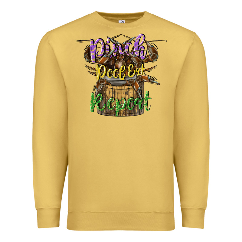 Pinch Peel Eat Repeat Premium Sweatshirt by CowGirlArtShop | Teevron