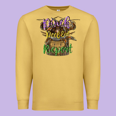 Pinch Peel Eat Repeat Premium Sweatshirt Designed By Cowgirlartshop
