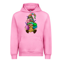 Fuchsia Pink Easter Holding Eggs Gnome Urban Hoodie - BundleAndBundleShop