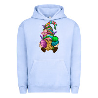 Pigment Grape Ice Easter Holding Eggs Gnome Urban Hoodie - BundleAndBundleShop