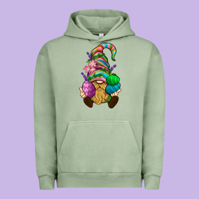 Easter Holding Eggs Gnome Urban Hoodie Designed By Bundleandbundleshop