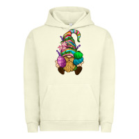 Pigment Pistachio Easter Holding Eggs Gnome Urban Hoodie - BundleAndBundleShop