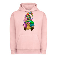 Pigment Salmon Easter Holding Eggs Gnome Urban Hoodie - BundleAndBundleShop
