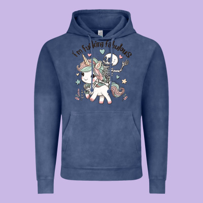 I'm Fucking Fabulous Vintage Hoodie Designed By Maliassmallbusiness