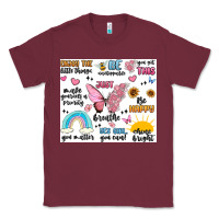 Burgundy positive affirmations Classic Tee - MaliasSmallBusiness