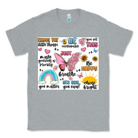 Heather Grey positive affirmations Classic Tee - MaliasSmallBusiness