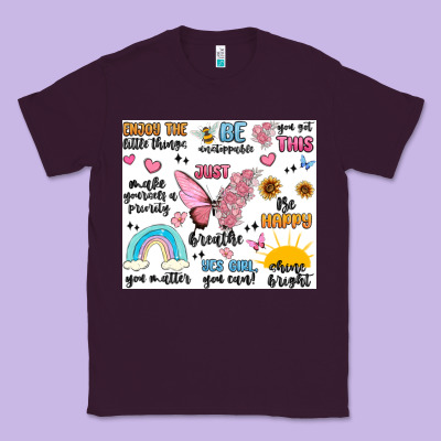 Positive Affirmations Classic Tee Designed By Maliassmallbusiness