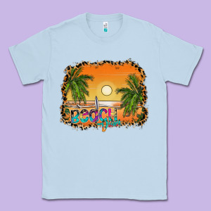 Beach Vibes Classic Tee Designed By Cowhidedigitalart