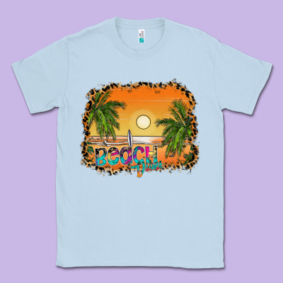 Beach Vibes Classic Tee Designed By Cowhidedigitalart