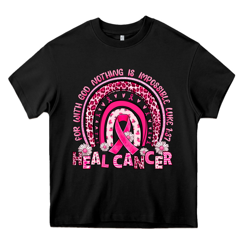 Heal Cancer Rainbow Heavy Core Tee by JahusDesignShop | Teevron