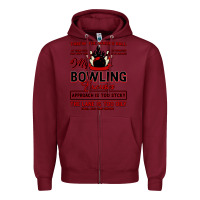 Burgundy My Bowling Zipper Hoodie - Bettercallsaul