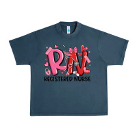 Midnight Navy rn registered nurse valentines day Urban Heavy Tee - MaliasSmallBusiness