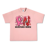 Salmon rn registered nurse valentines day Urban Heavy Tee - MaliasSmallBusiness
