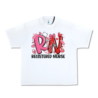 White rn registered nurse valentines day Urban Heavy Tee - MaliasSmallBusiness