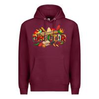Burgundy cinco de mayo director Premium Hoodie - CowGirlArtShop