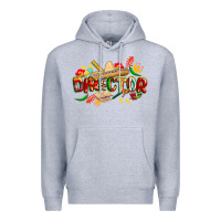 Heather Grey cinco de mayo director Premium Hoodie - CowGirlArtShop