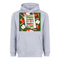 Heather Grey because teachers can't live on apples alone tumble Heavyweight Hoodie - TumblerDesignByShophia