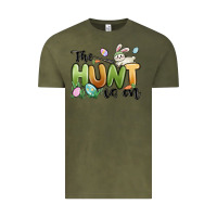 Vintage Olive the hunt is on Vintage Tee - MaliasSmallBusiness