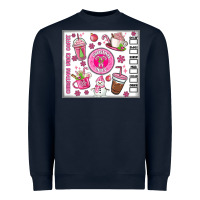 Navy christmas vibes coffee Heavyweight Sweatshirt - MaliasSmallBusiness
