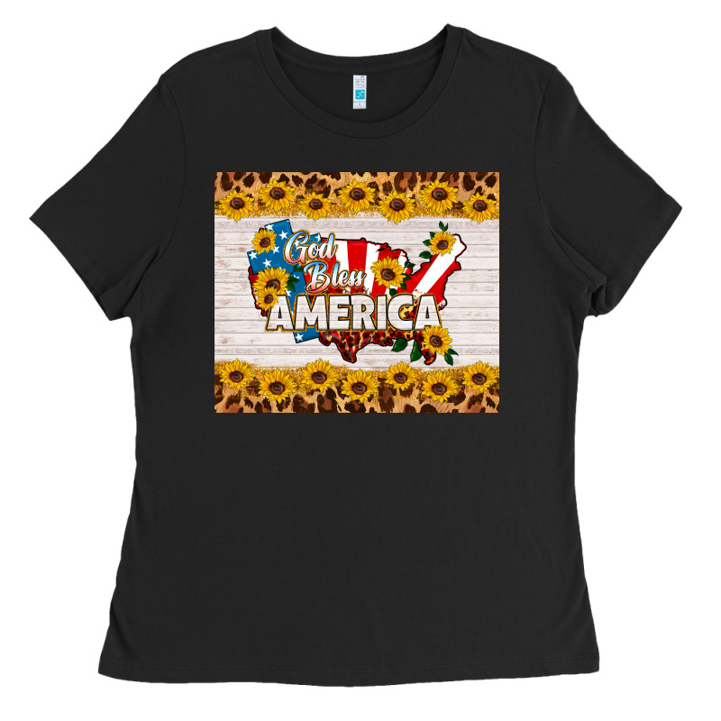God Bless America Ladies Tee by HRA Design Shop | Teevron