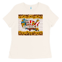 Bone god bless america Ladies Tee - HRA Design Shop