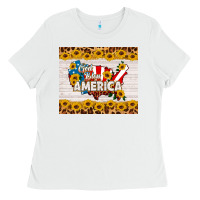 White god bless america Ladies Tee - HRA Design Shop