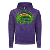 Cloud Purple Feeling lucky with rainbow Vintage Hoodie - RanaPortraitStore