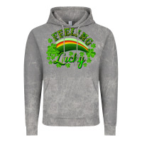 Cloud Rock Feeling lucky with rainbow Vintage Hoodie - RanaPortraitStore