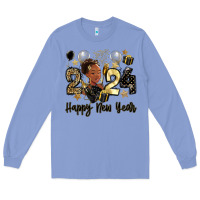 2024 Happy New Year Black Woman Long Sleeve Tee | Teevron