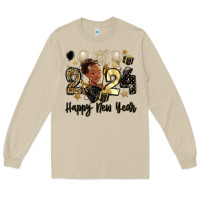 Mushroom 2024 happy new year black woman Long Sleeve Tee - MaliasSmallBusiness