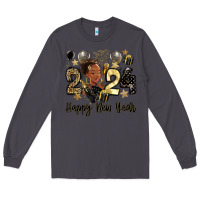 Smoke 2024 happy new year black woman Long Sleeve Tee - MaliasSmallBusiness