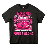 Asphalt breast cancer no one fights alone truck football Heavy Core Tee - JahusDesignShop