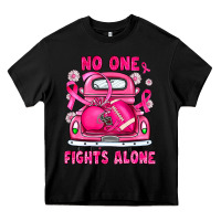Black breast cancer no one fights alone truck football Heavy Core Tee - JahusDesignShop