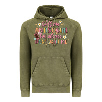 Vintage Olive call me antisocial but please don't call me Vintage Hoodie - MaliasSmallBusiness