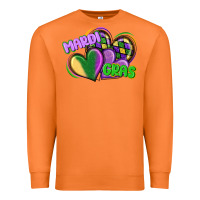 Carrot mardi gras heart Premium Sweatshirt - CowGirlArtShop
