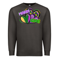 Smoke mardi gras heart Premium Sweatshirt - CowGirlArtShop