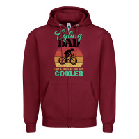 Burgundy Mens Cycling Dad Bike Rider Cyclist Father s Day Gift Funny Zipper Hoodie - Bettercallsaul