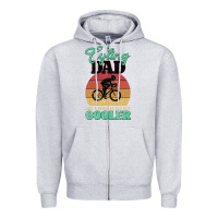 Heather Grey Mens Cycling Dad Bike Rider Cyclist Father s Day Gift Funny Zipper Hoodie - Bettercallsaul