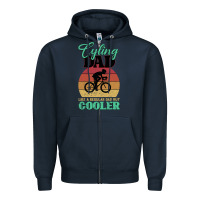 Navy Mens Cycling Dad Bike Rider Cyclist Father s Day Gift Funny Zipper Hoodie - Bettercallsaul
