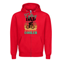 Red Mens Cycling Dad Bike Rider Cyclist Father s Day Gift Funny Zipper Hoodie - Bettercallsaul