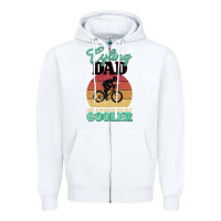 White Mens Cycling Dad Bike Rider Cyclist Father s Day Gift Funny Zipper Hoodie - Bettercallsaul