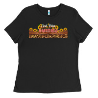 Black god bless america libbey cup Ladies Tee - HRA Design Shop