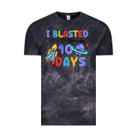 Cloud Black i blasted my way through 100 days Vintage Tee - MaliasSmallBusiness