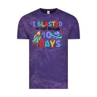 Cloud Purple i blasted my way through 100 days Vintage Tee - MaliasSmallBusiness