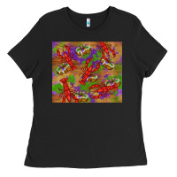 Black mardi gras crawfish king cake Ladies Tee - RanaPortraitStore