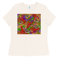 Bone mardi gras crawfish king cake Ladies Tee - RanaPortraitStore