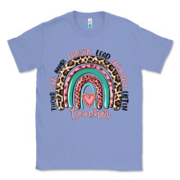 Colony Blue teacher rainbow Classic Tee - MaliasSmallBusiness