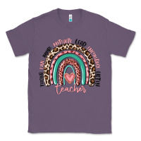 Lavender teacher rainbow Classic Tee - MaliasSmallBusiness