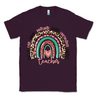 Plum teacher rainbow Classic Tee - MaliasSmallBusiness